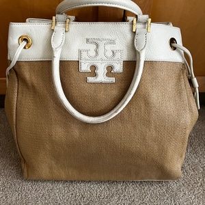 Tory Burch Woven/Leather Purse